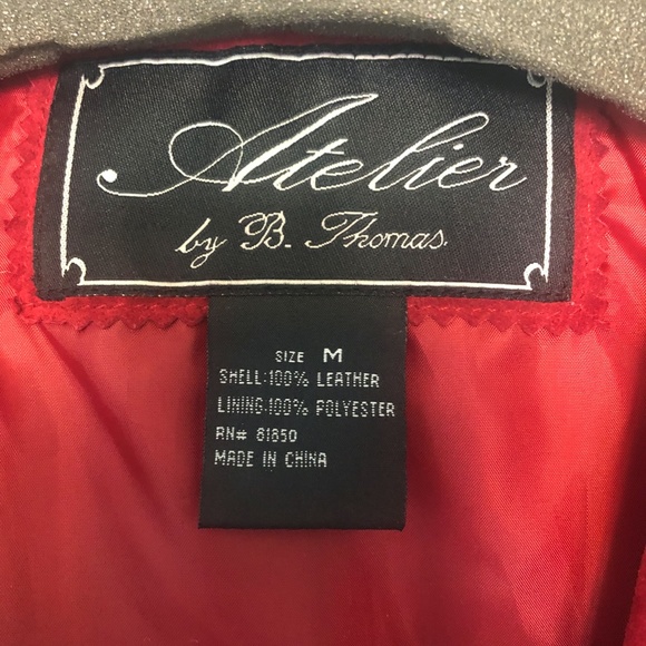 Red Suede Jacket - Picture 2 of 2